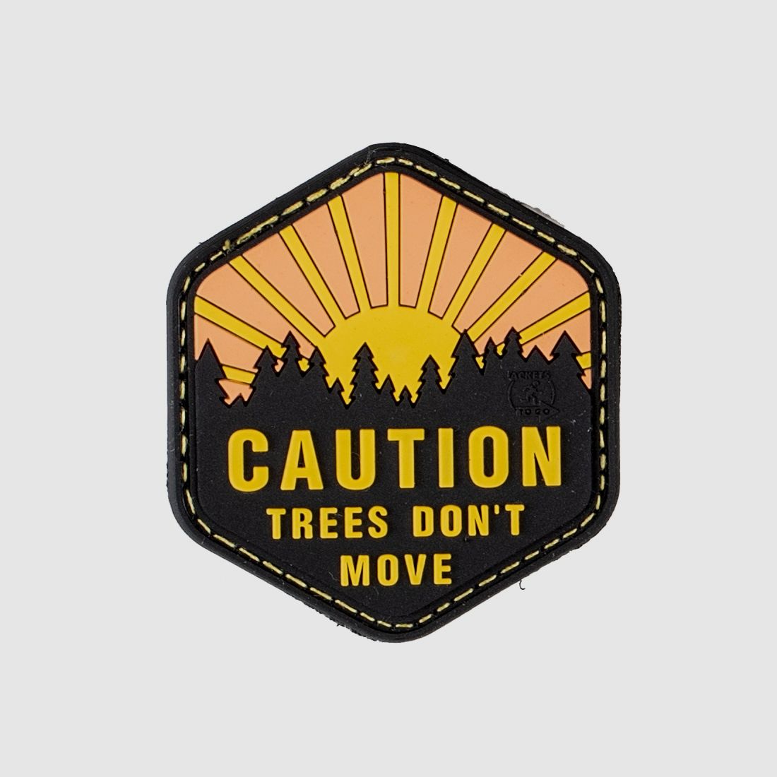 Paintball / Airsoft PVC Klettpatch (Caution - Trees don't move)