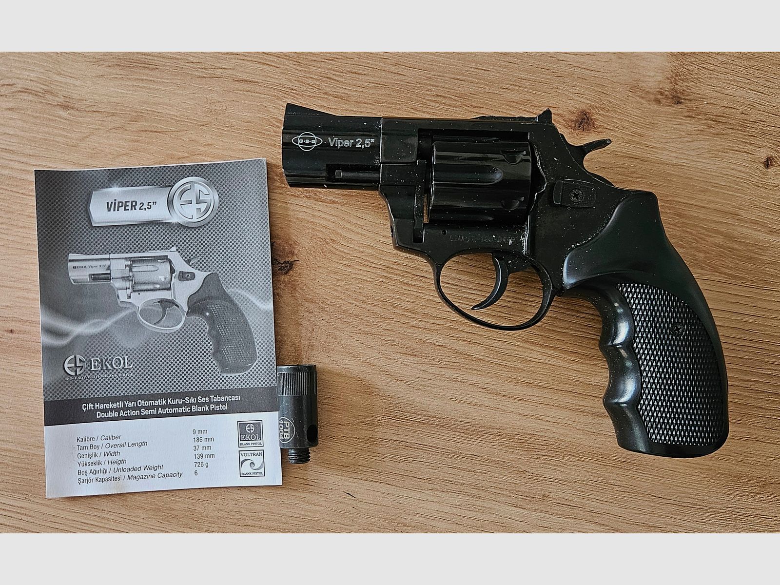 EKOL Viper 2.5" blank-firing revolver