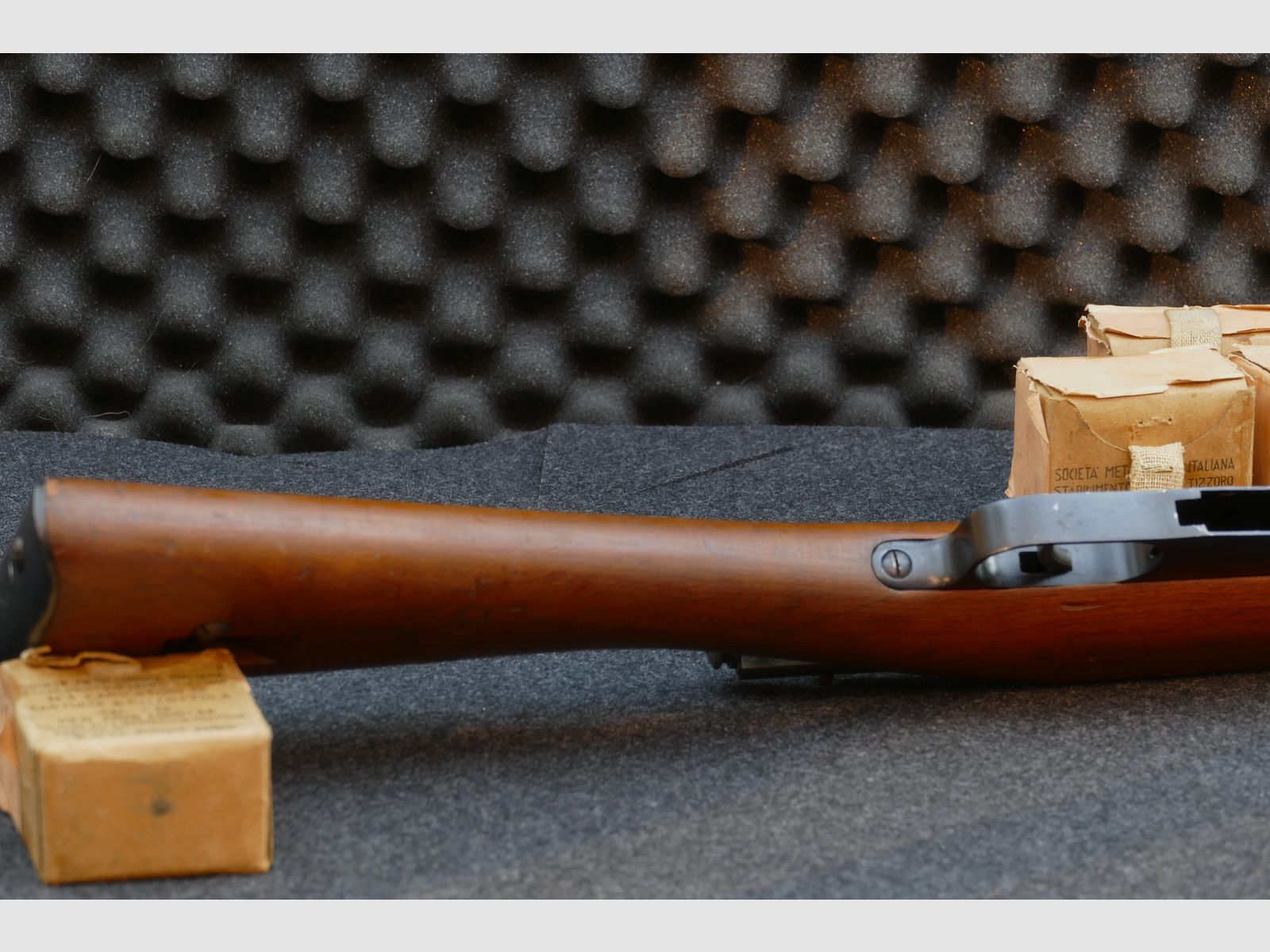 Carcano Mod. 1938 „Fucile Corto“, 7,35Carcano — 1939 — Calcio e sistema con lo stesso numero (fucile corto), ordinanza, collezionista
