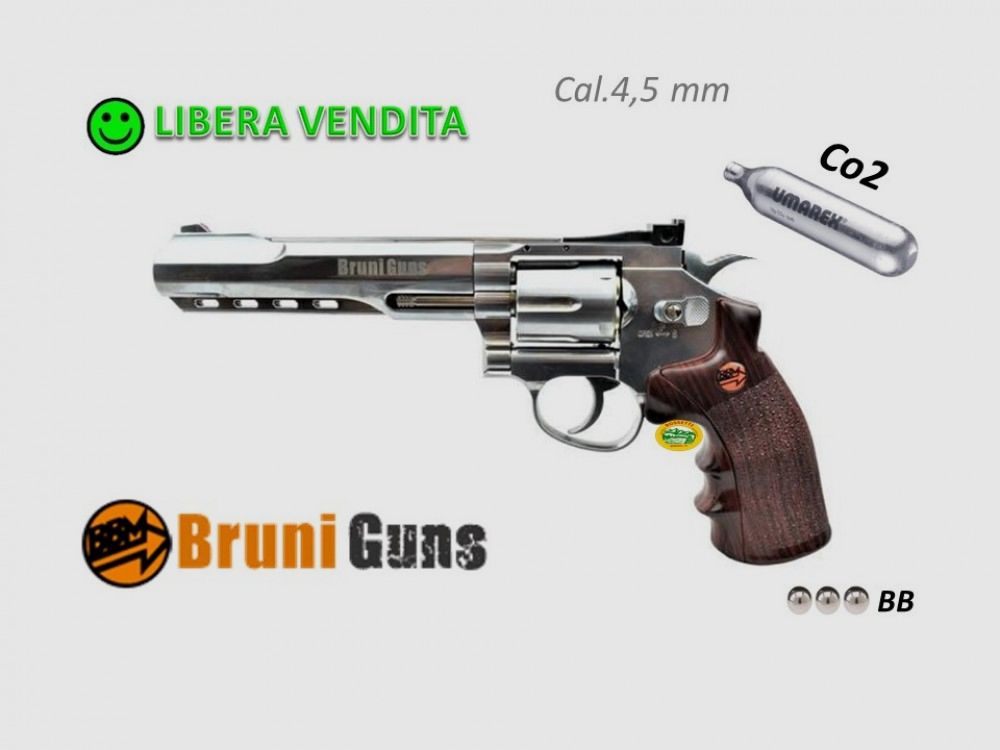BRUNI Revolver Super Sport 6 Zoll Kal. 4,5 CO2