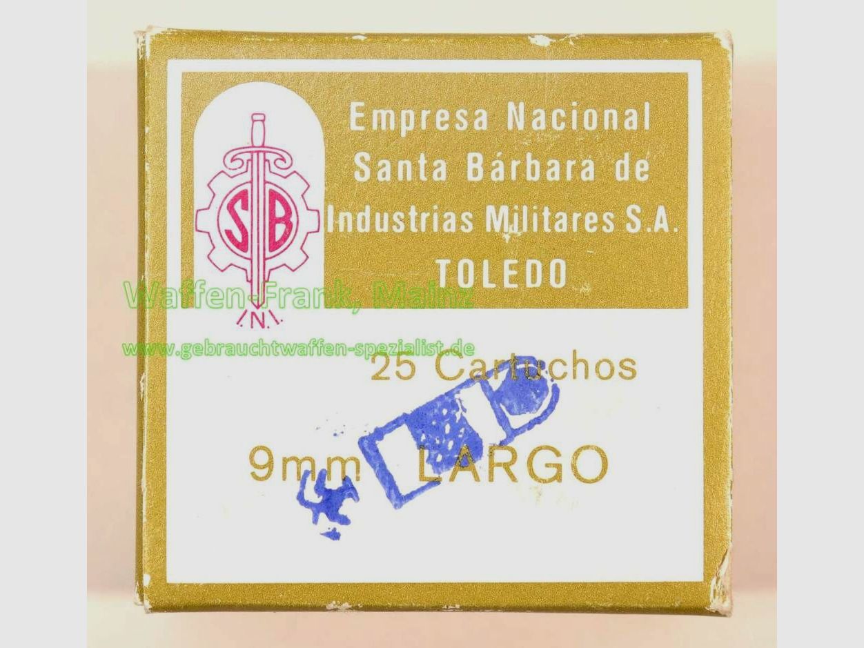 Empresa Nacional, Toledo Pistolenpatronen 9 mm LARGO/9x23