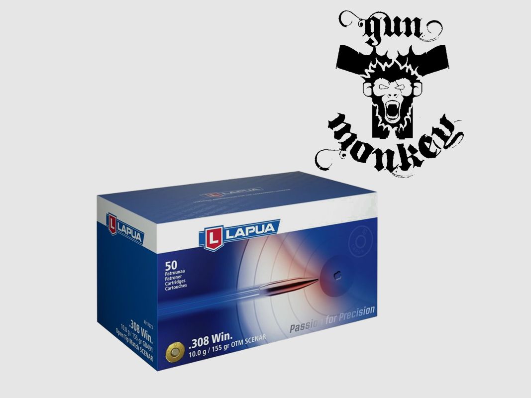 Amunicja kulowa LAPUA kal. .308Win 10,0g/155gr OTM Scenar (1op = 50szt)