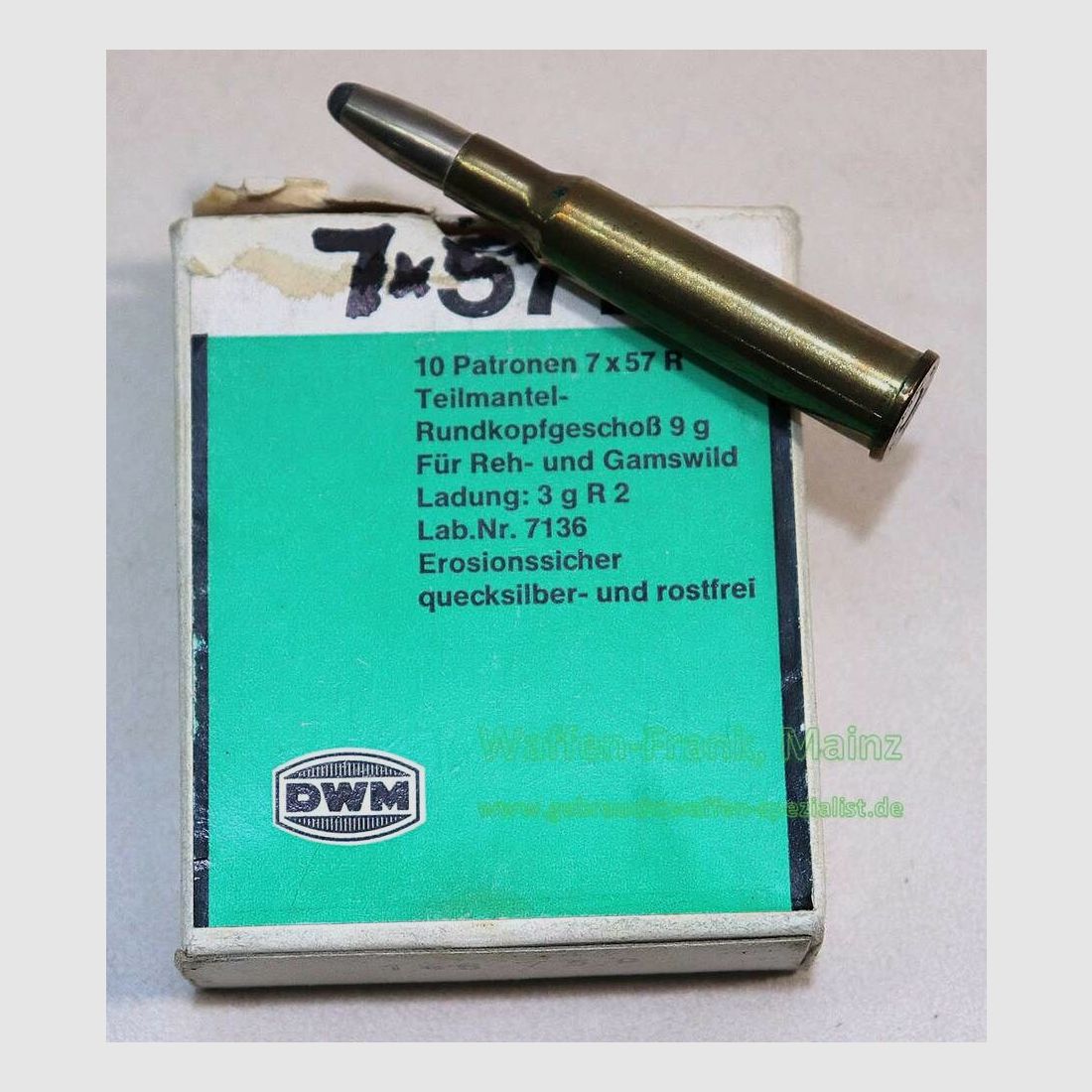 DWM, Karlsruhe rifle cartridges 7x57R