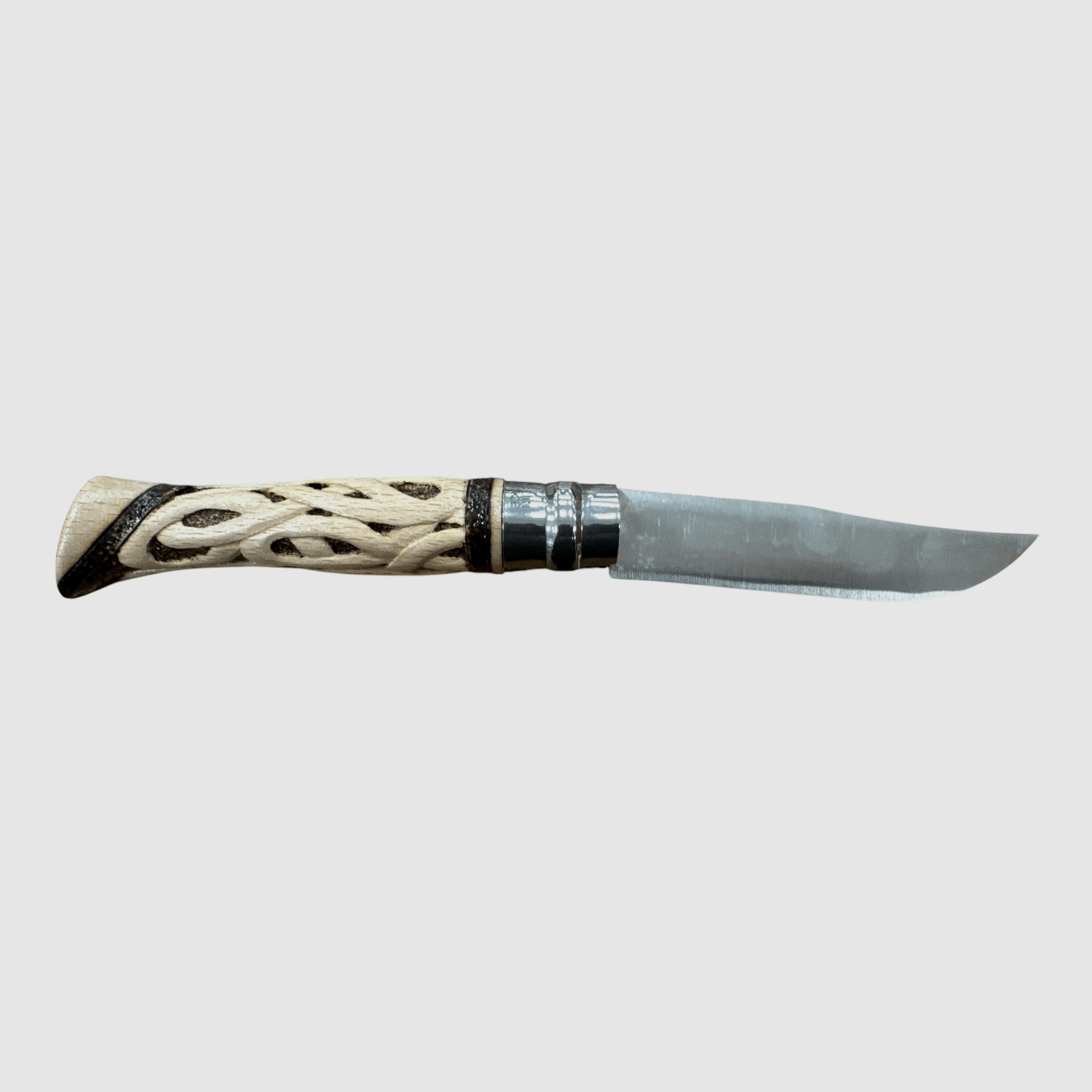 KNIFE – OPINEL – N.9 INOX INTRECCIO + PYROGRAPHY HANDMADE, image 4 of 4