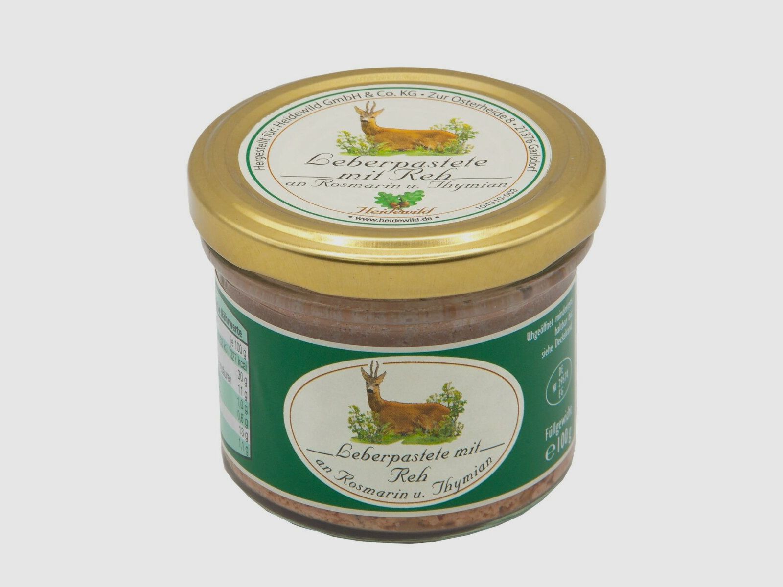Heidewild Leberpastete mit Reh an Rosmarin & Thymian