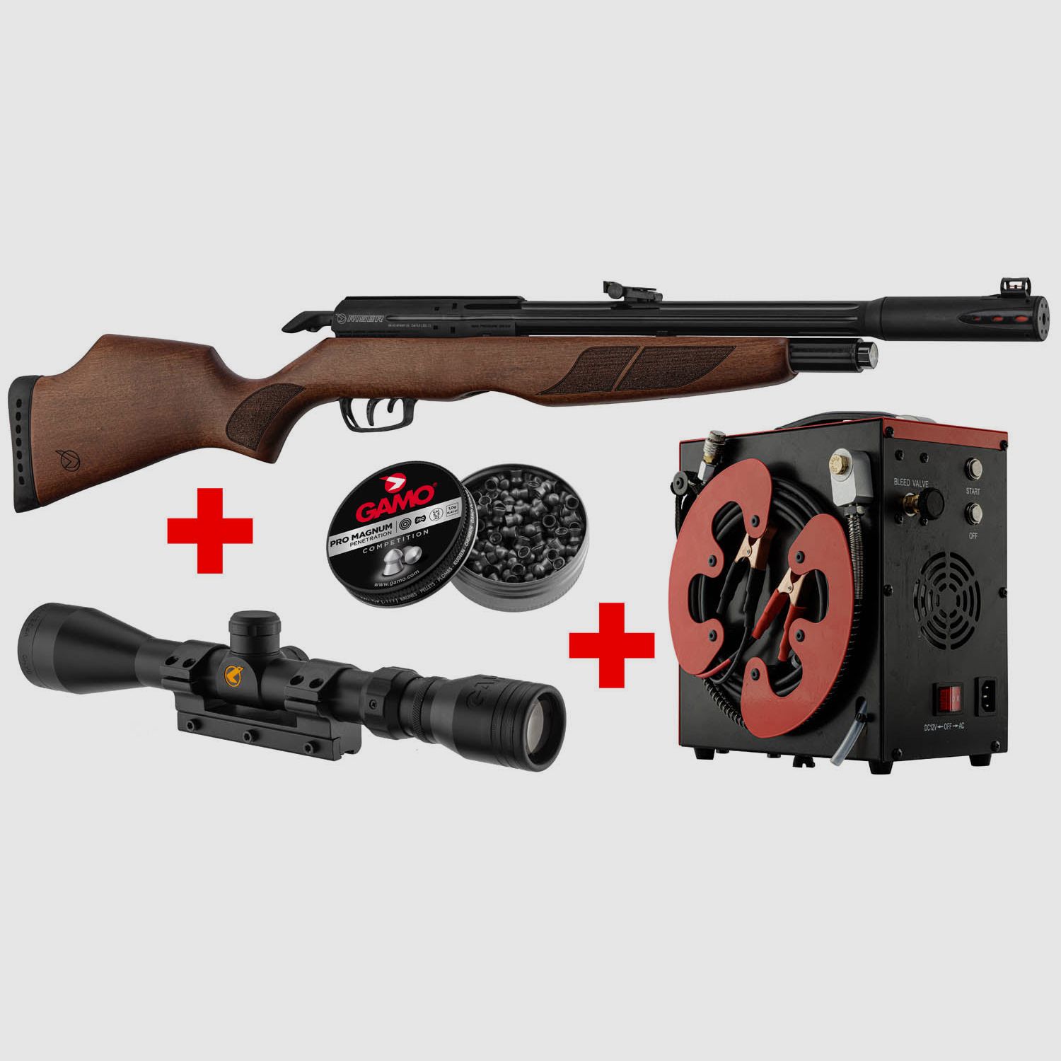 Classic Pack PCP Air Rifle Gamo Riser Punisher - Cal. 5.5