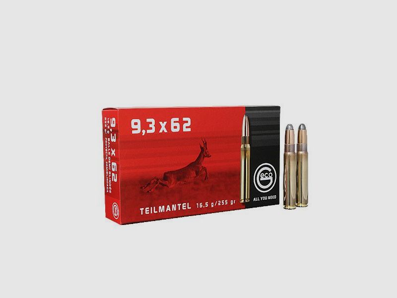 Geco 9,3x62 Softpoint 16,5g/255gr, afbeelding 2 van 4