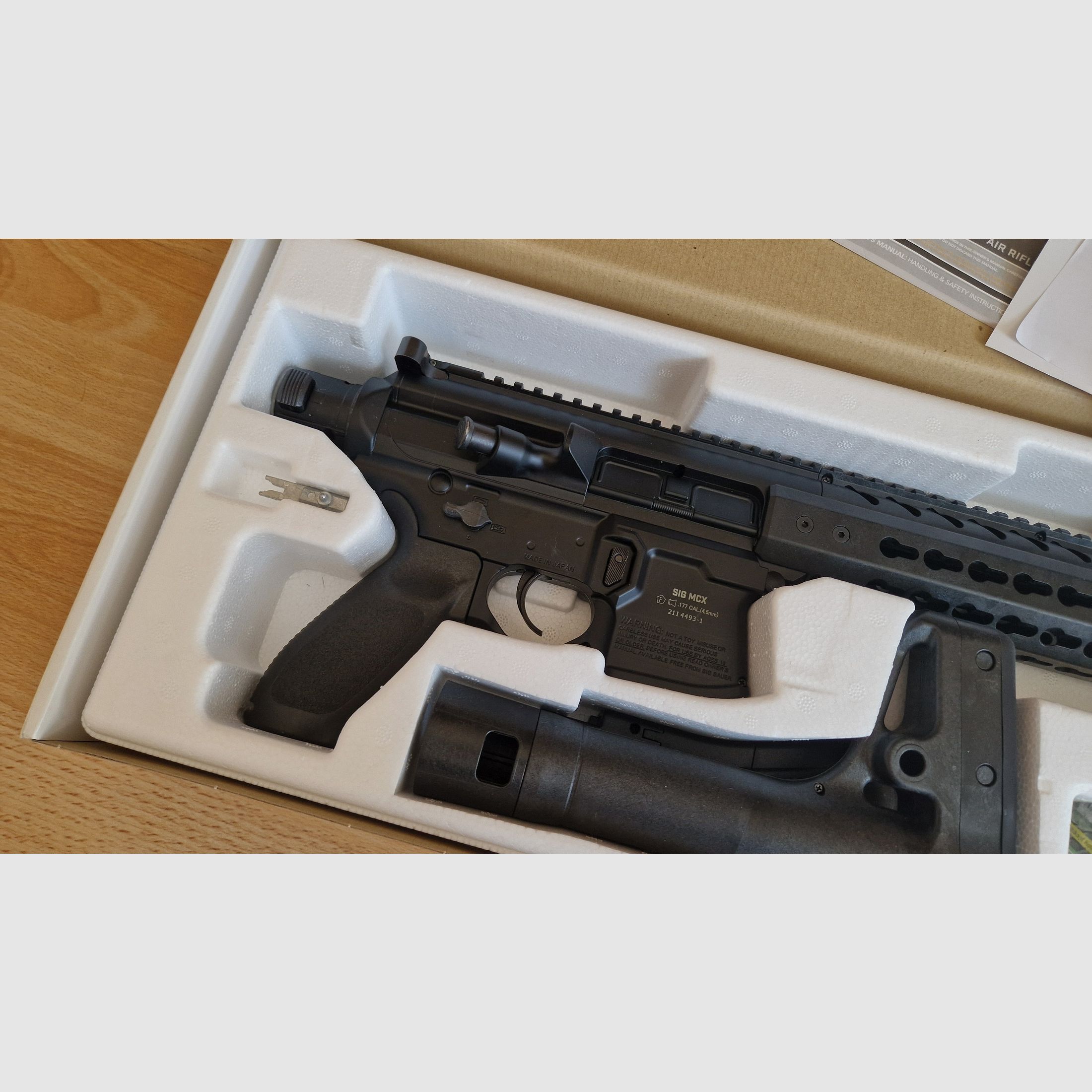 Sig Sauer MCX 4,5mm Diabolo Co2 Gewehr, komplett OVP nie benutzt mit Rechnung vom 12.2023