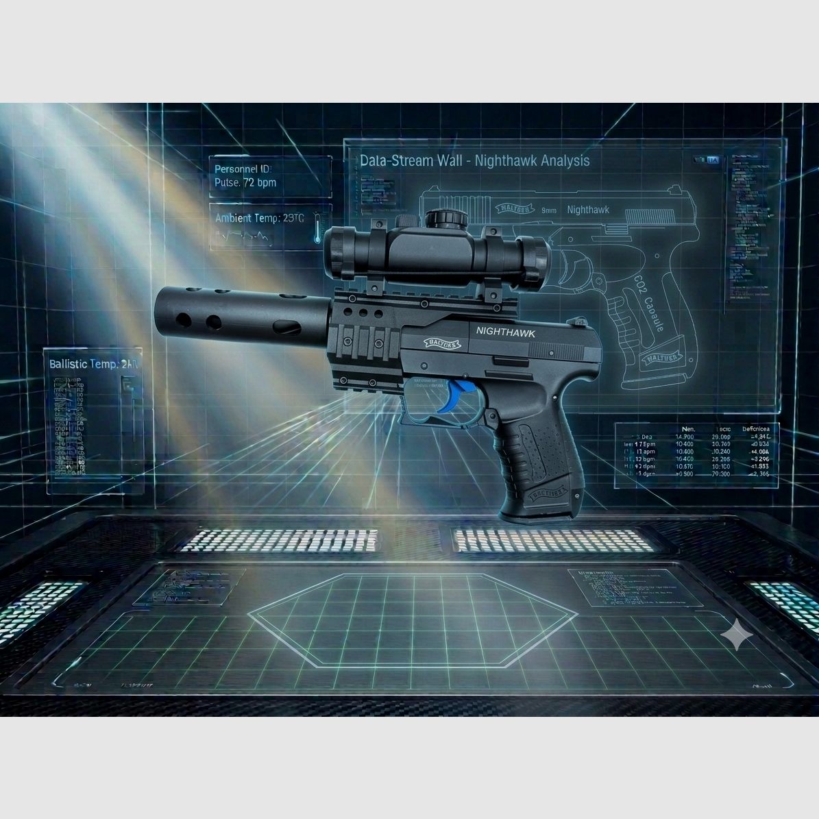 Pistolet CO2 Walther NightHawk