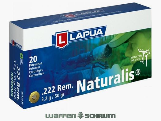 Lapua Naturalis 3,2g - 50gr. .222Rem