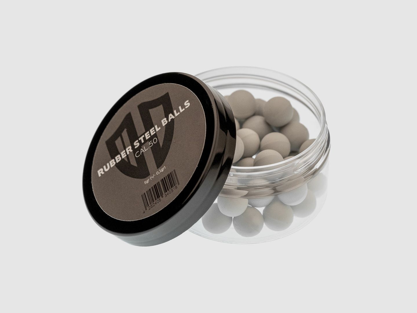 50 x RUBBER STEEL BALLs | 5g | EXTREMELY HARD | HDR50 | HDP50 | ALFA 1.50 | AEA Challenger | Cal.50