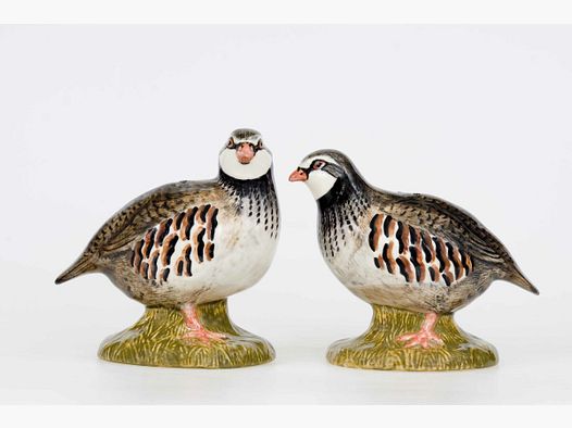 Lovergreen porcelain motif partridge salt and pepper shakers