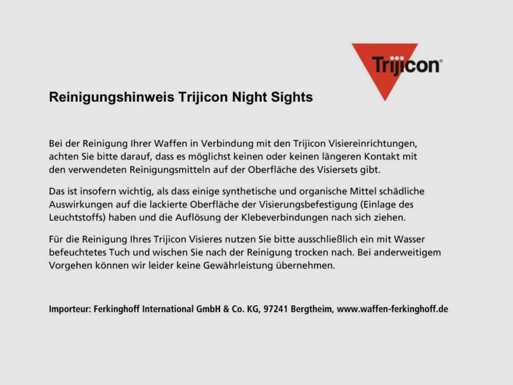 Trijicon	 Visierset HD Gelb Walther P99