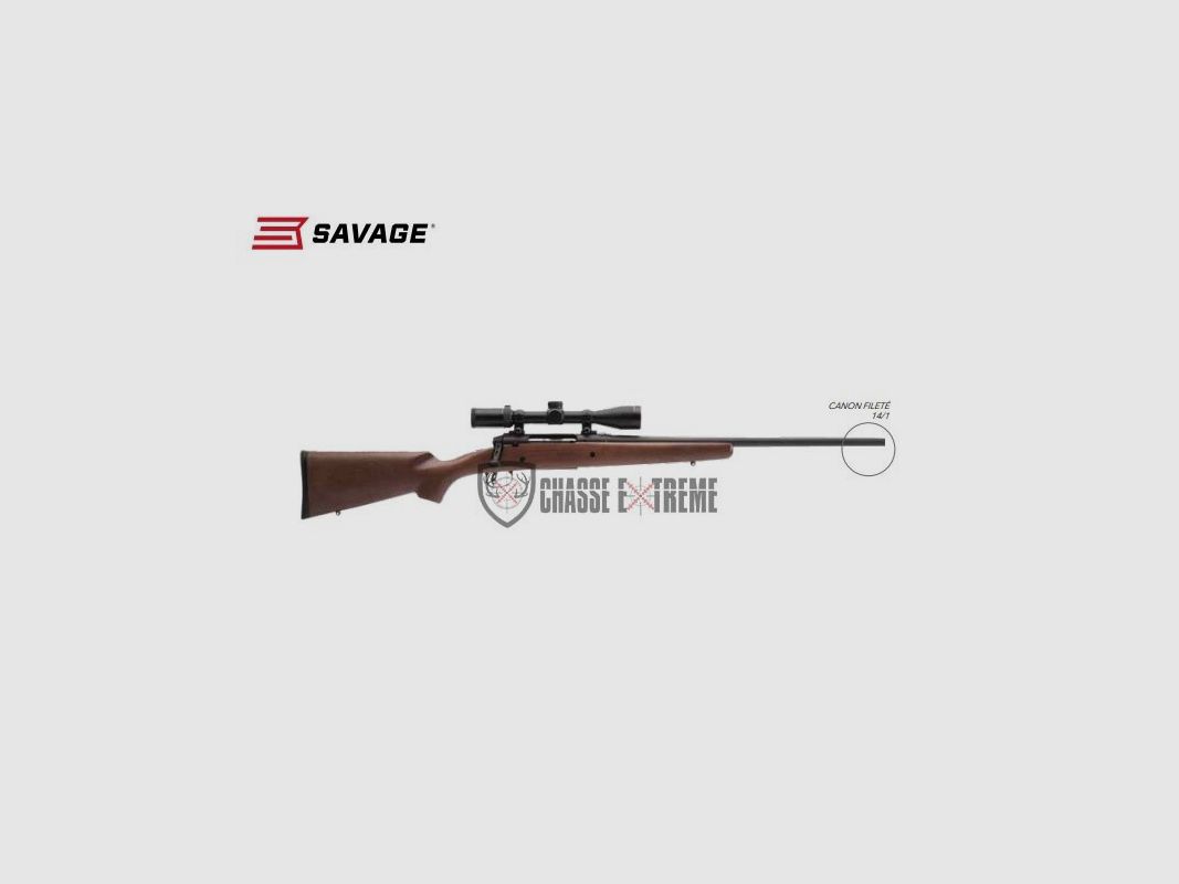 Carabine SAVAGE AXIS II XP Bois 22" cal 243 Win + Lunette 3-9x40