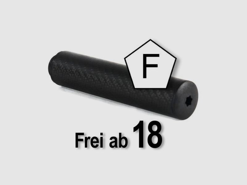 A-TEC air rifle silencer WAVE with 1/2"-20 UNF thread (cal .22)