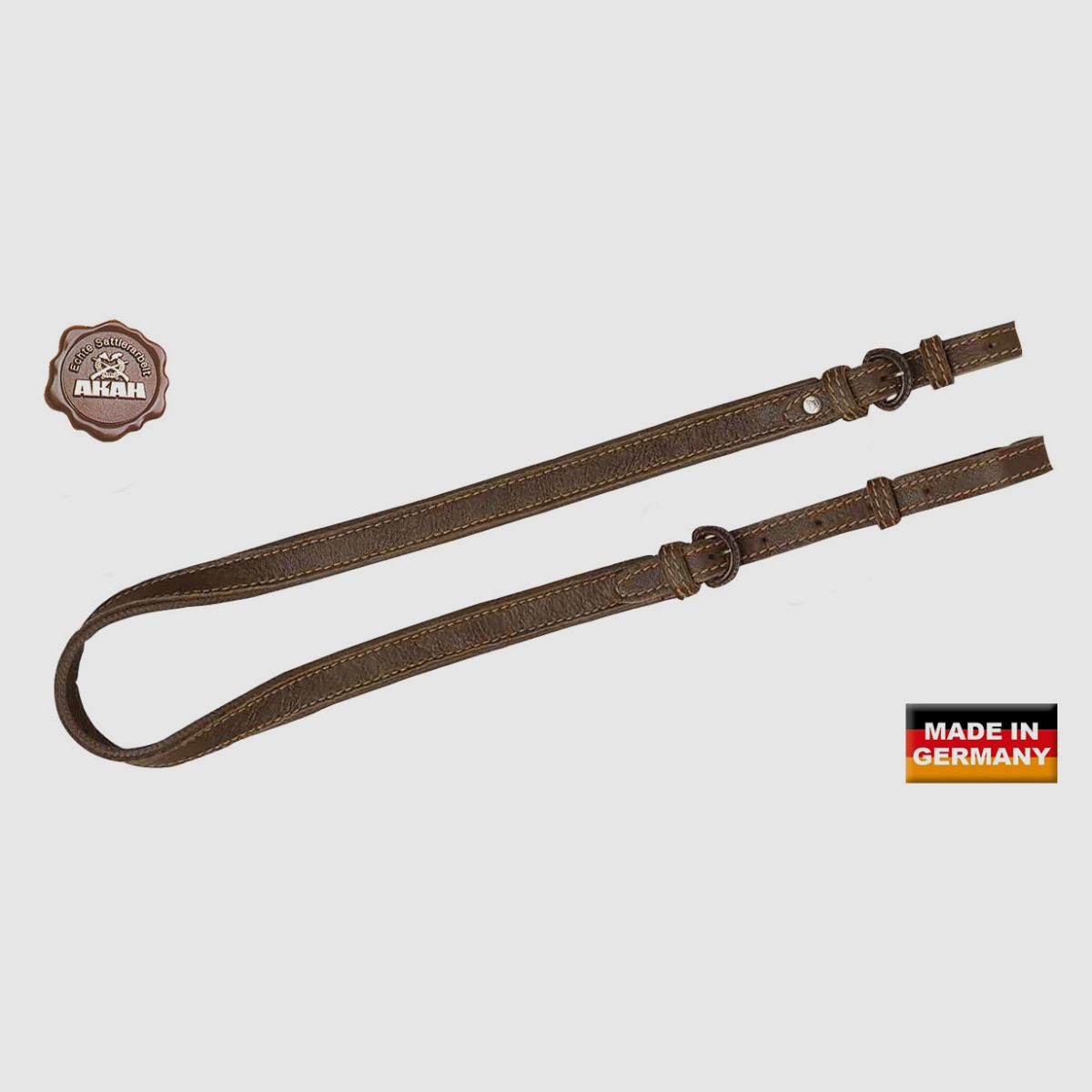 AKAH sangle de fusil en cuir de cerf