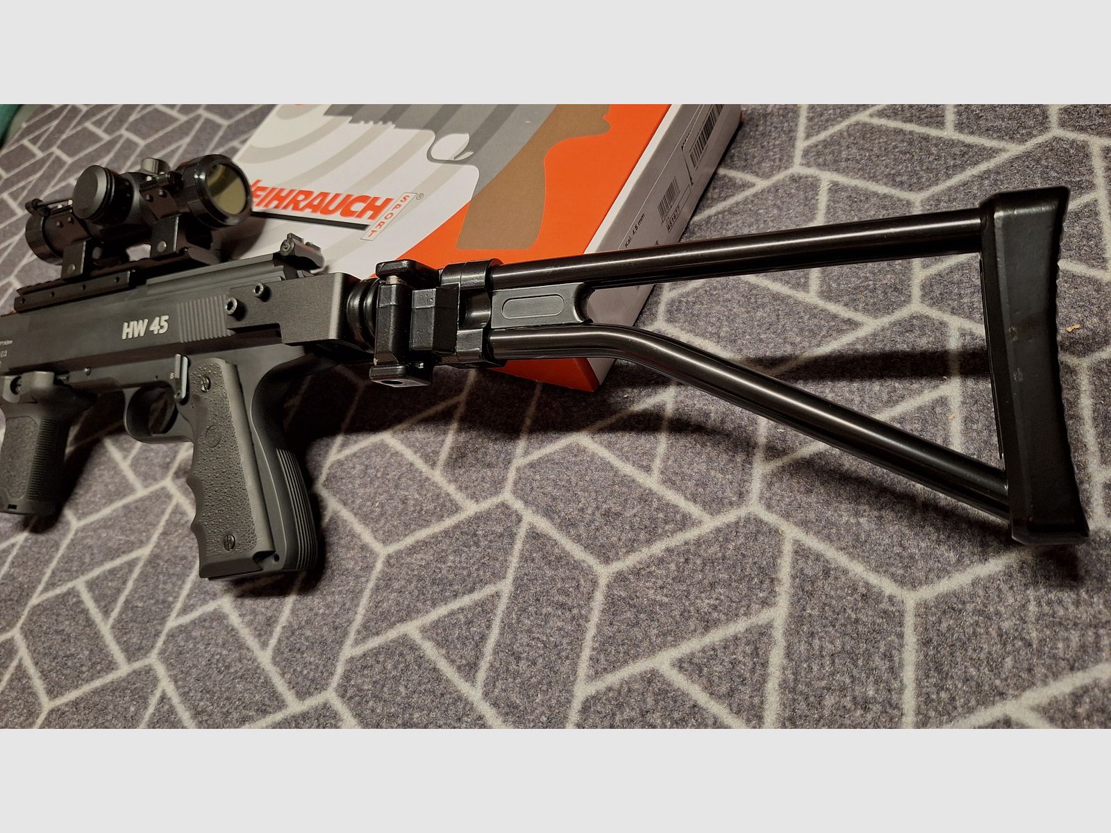 Weihrauch HW 45 Tactical Pistol Carbine!