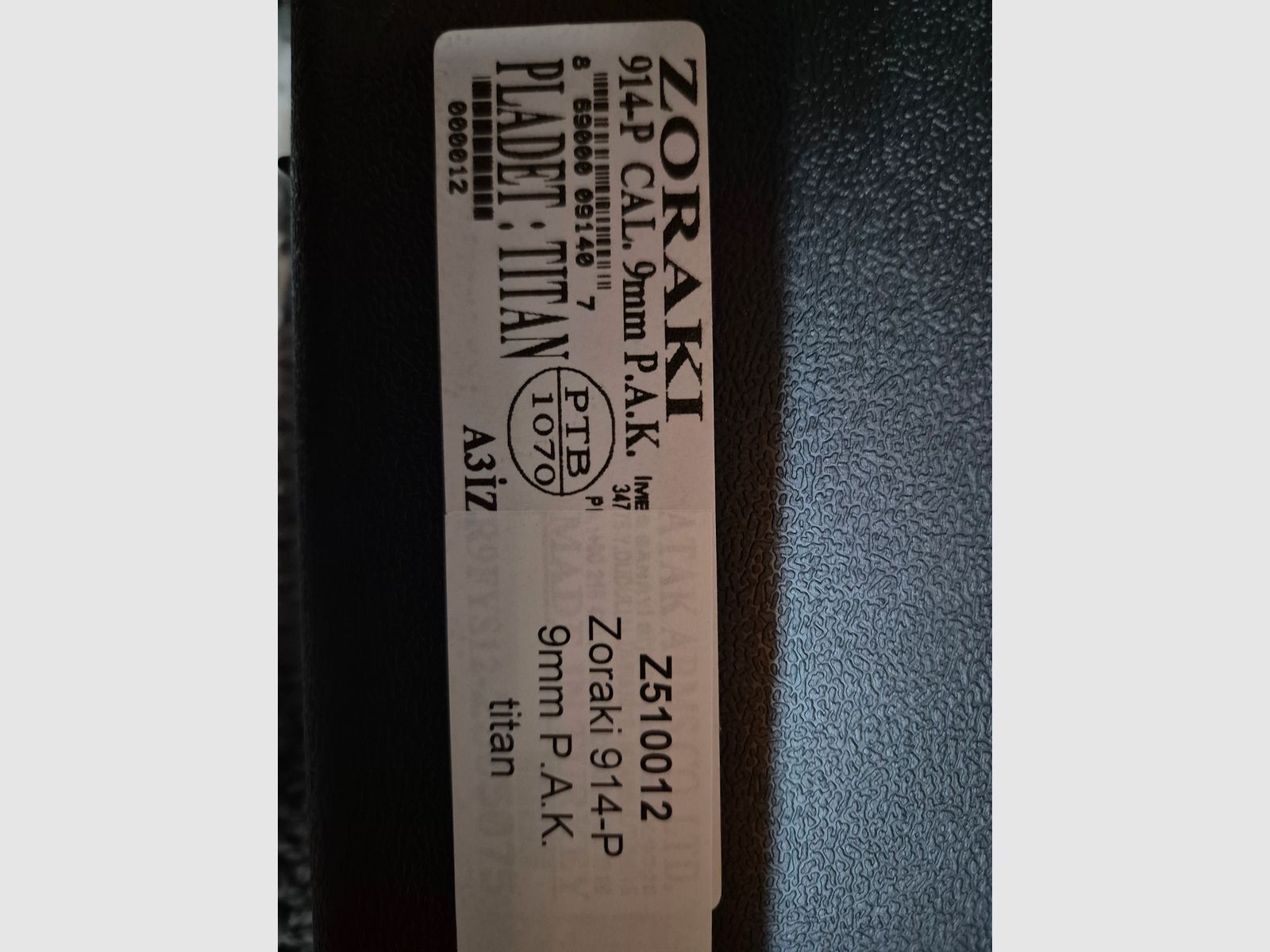 Zoraki 914 Titan incluido 50 disparos y estrellas