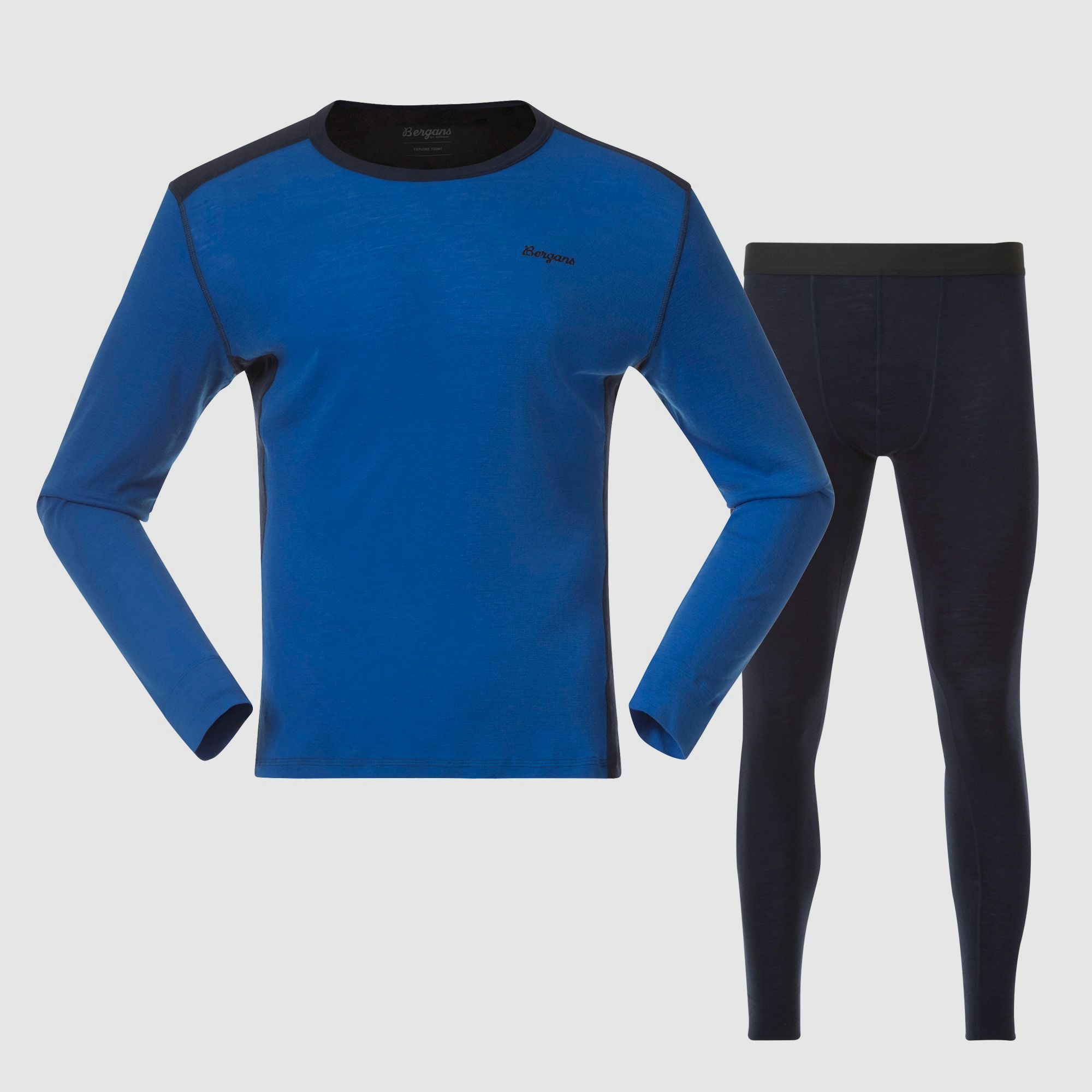 Bergans Allround Merino Baselayer Set Men Space Blue/Navy Blue L