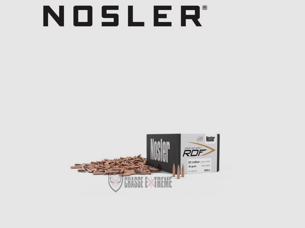 500 Proiettili NOSLER Cal. 30 - 175gr Rdf Hpbt
