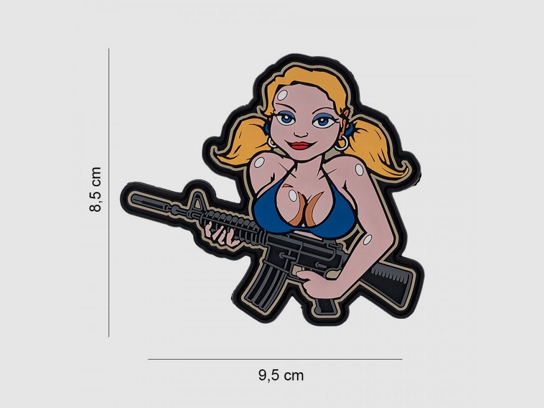 101 INC PATCH TACTICAL GIRL 3D PVC