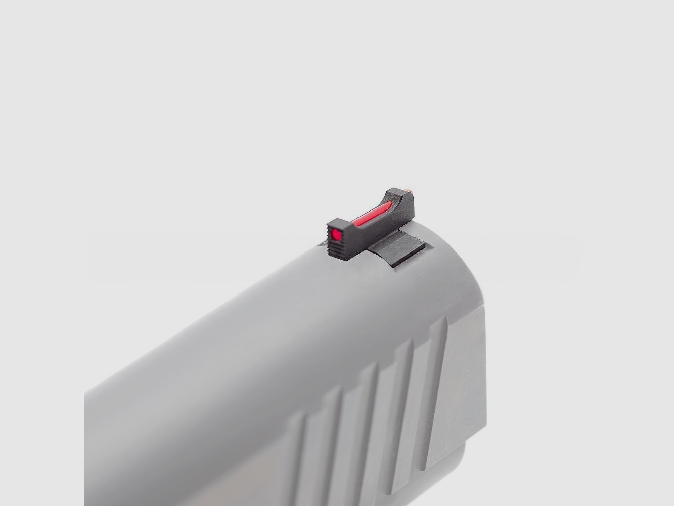Eemann Tech front sight for 1911/2011, checkered with 1.5 mm fiber optic rod, height x width: 0.180″ (4.60 mm) x 0.110″ (2.82 mm), image 3 of 3