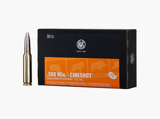 RWS 2406949 .308 Win. Cineshot 9,5g 147 gr 30 Stück Büchsenmunition