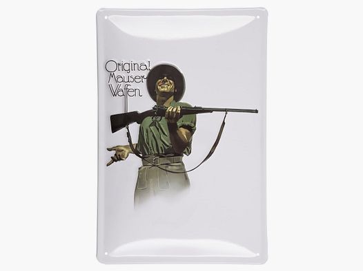 Mauser Blechschild