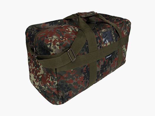 Airforce Tragetasche mit Schulterriemen / Gurt - 60 Liter - 65 x 33 x 28 cm - BW FLECKTARN