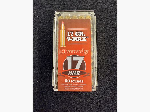 Hornady V-Max 17 HMR 17g (x50)