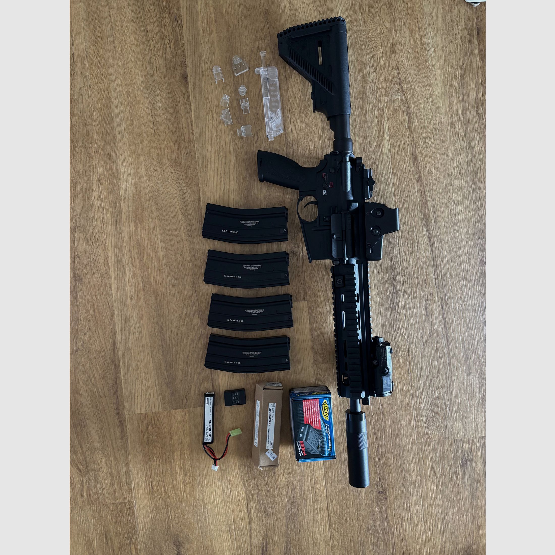 Umarex HK416 A5 Sportsline 1,3 Joule – stan jak nowy, w tym wiele akcesoriów
