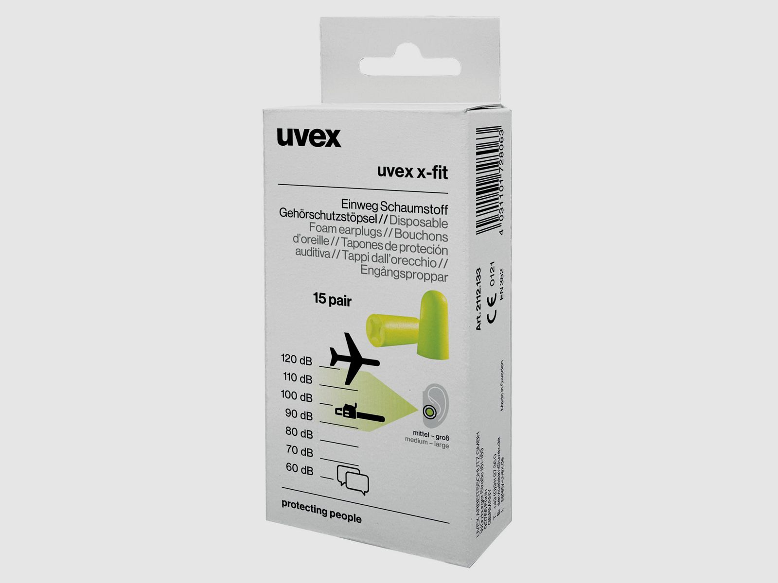 Uvex zatyczki do uszu X-fit