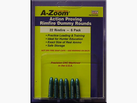 Pachmayr A-Zoom Cartouches factices Cal. 22 lfb 22 LR