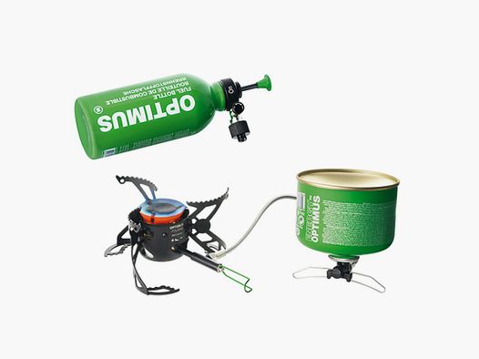 Optimus Polaris z butelką paliwa 0,4 L Zielona
