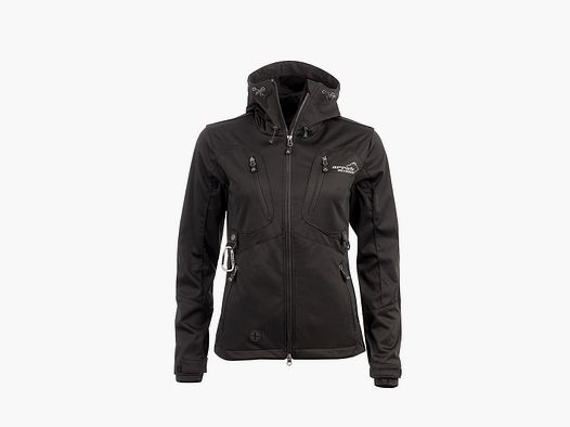 Arrak Akka Softshelljacke Damen Schwarz - S