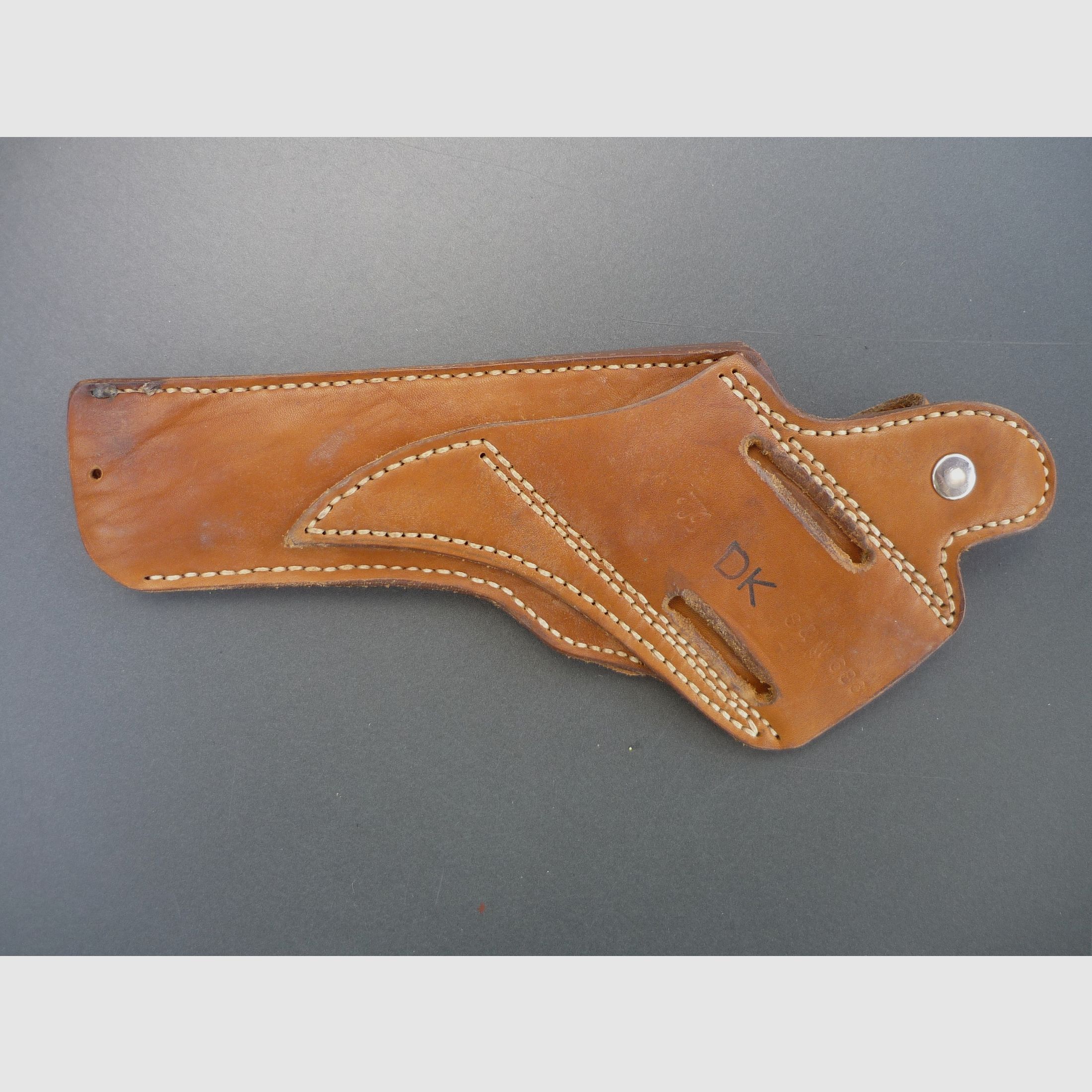 HKDesign - Holster mit Leder Kornschiene und zwei Ziehwinkeln - für S&W 686 6" - Gebraucht - Rechtshänder