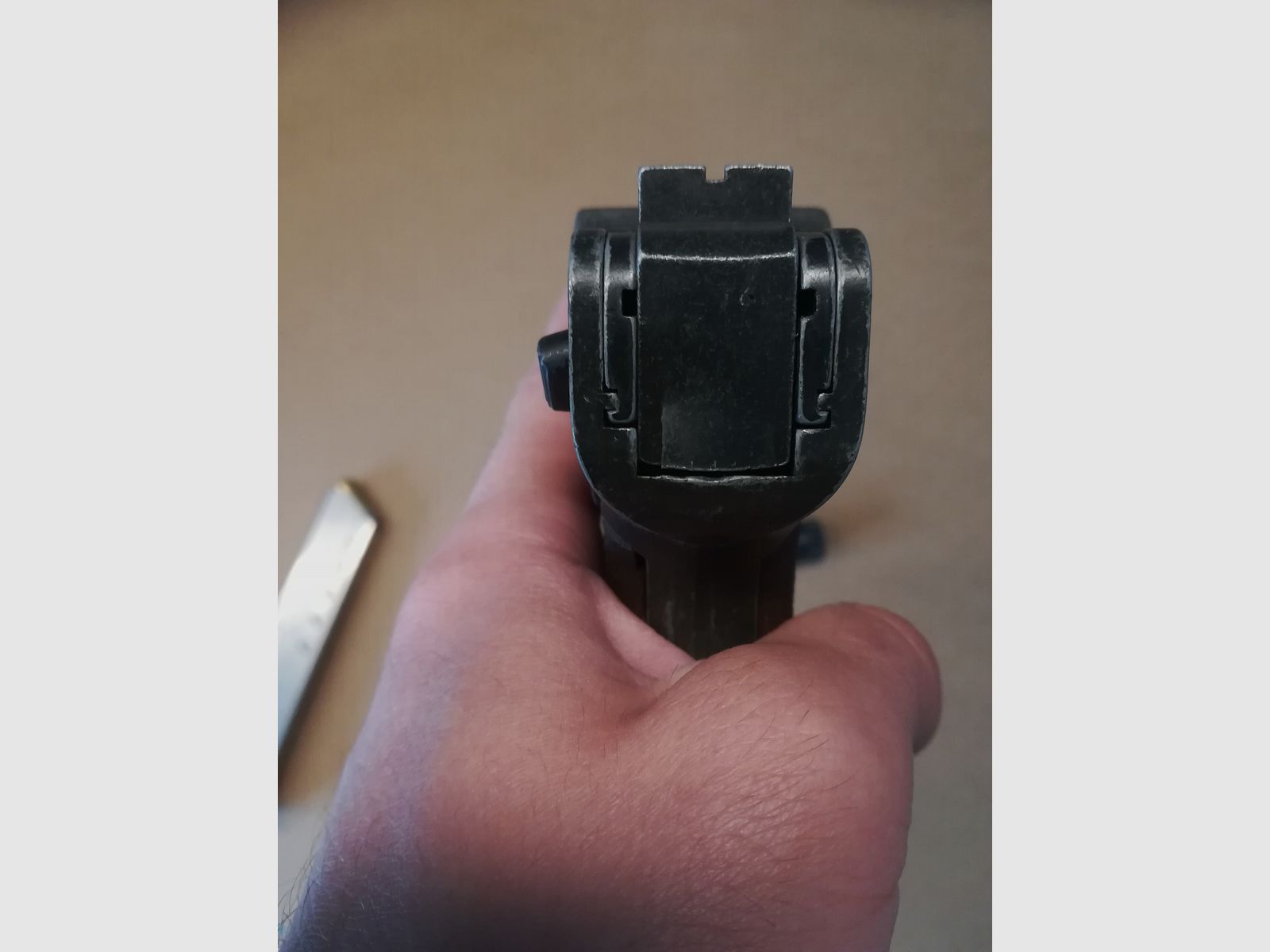 ME P08 Kal. 9 mm P.A.K. mit Echtlederholster