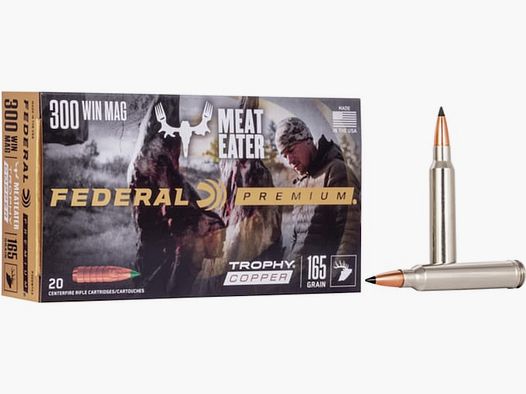 Federal Premium Trophy Copper .300 Win. Mag. 165GR 20 cartuchos