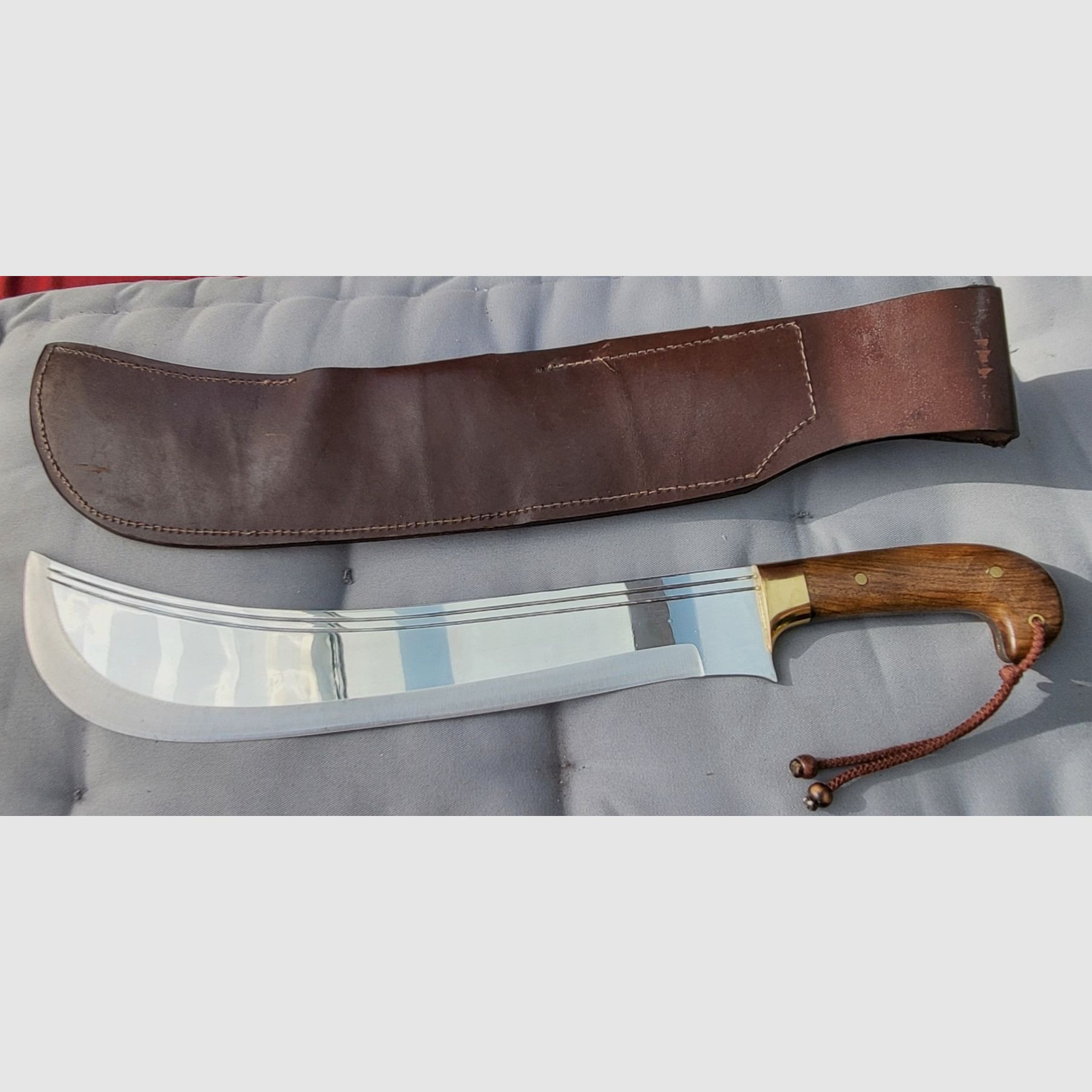 Coltello da macellaio grande, lama in acciaio inossidabile lunga 37 cm, quasi come nuovo