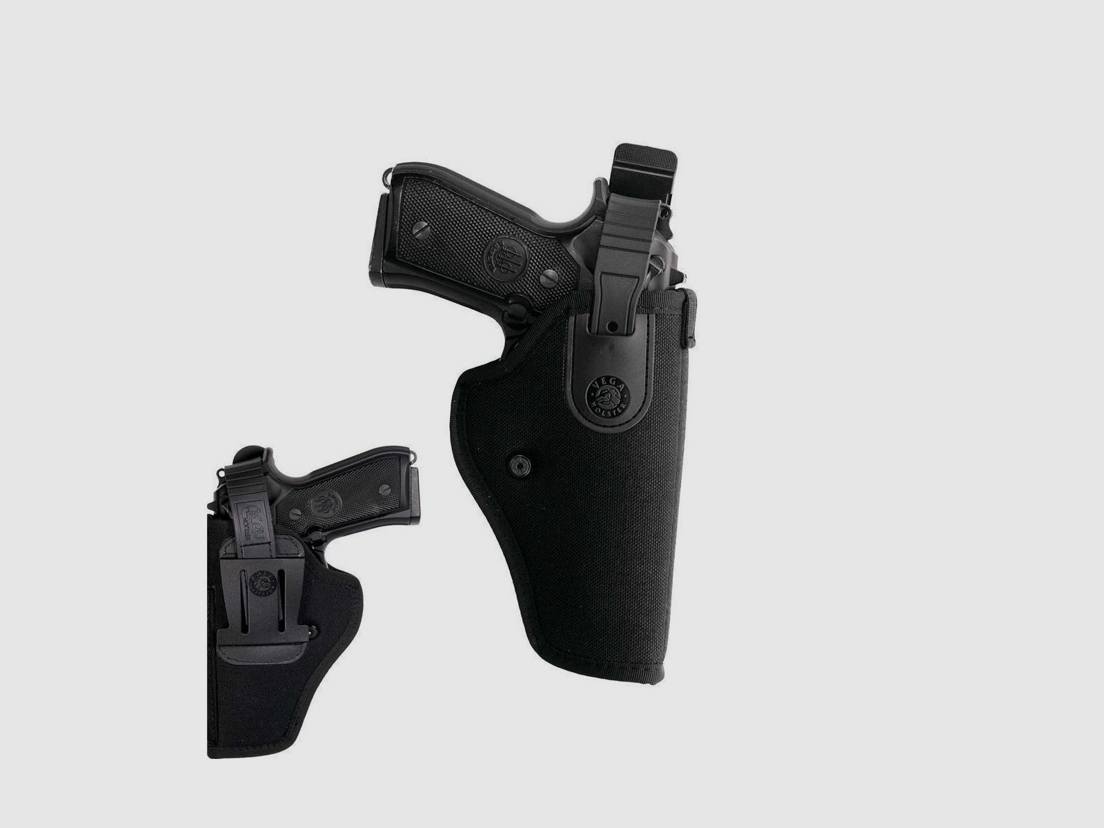 Nylonholster mit Stop-Snap-Funktion Sig Sauer P225/P228/P229/P250, H&K P2000/P30/SFP9-VP9,USP Compact, Glock 19/19X/23/25/32/38/45,Sig Sauer P320 Compact-Rechtshänder