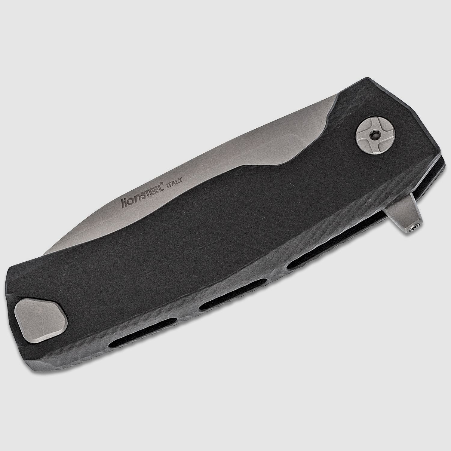 ROK A BS, M390 Satin-Klinge, schwarzer Aluminiumgriff | 97313