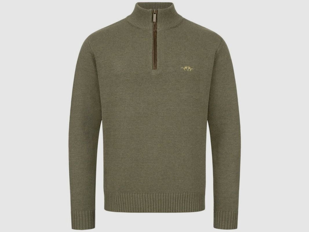 Blaser Herren Woll HZ Sweater dunkeloliv XXL