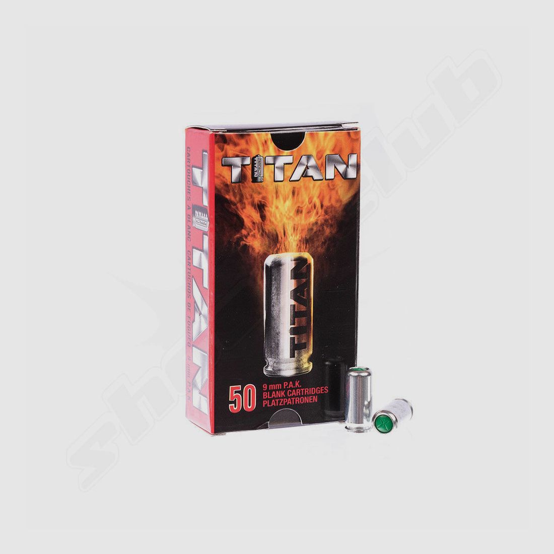 Pistolet sygnalizacyjny Röhm RG 96 w kolorze brązowym w zestawie z 50 nabojami sygnalizacyjnymi