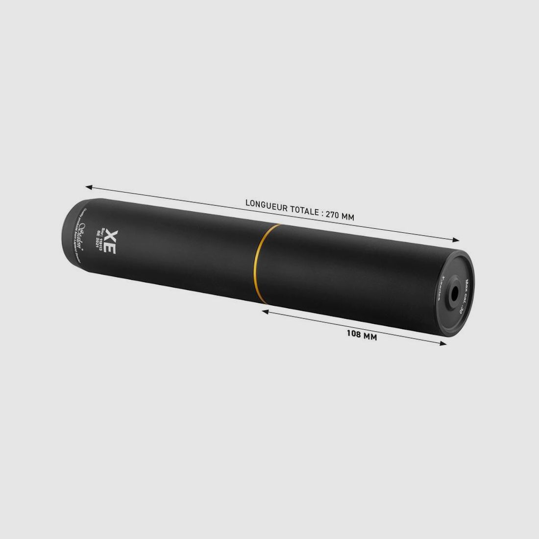 Schalldämpfer Stalon XE108 - Kaliber .223 bis .375 max .243 - Optimale Geräuschreduzierung - Präzision und Haltbarkeit, Bild 1 von 5