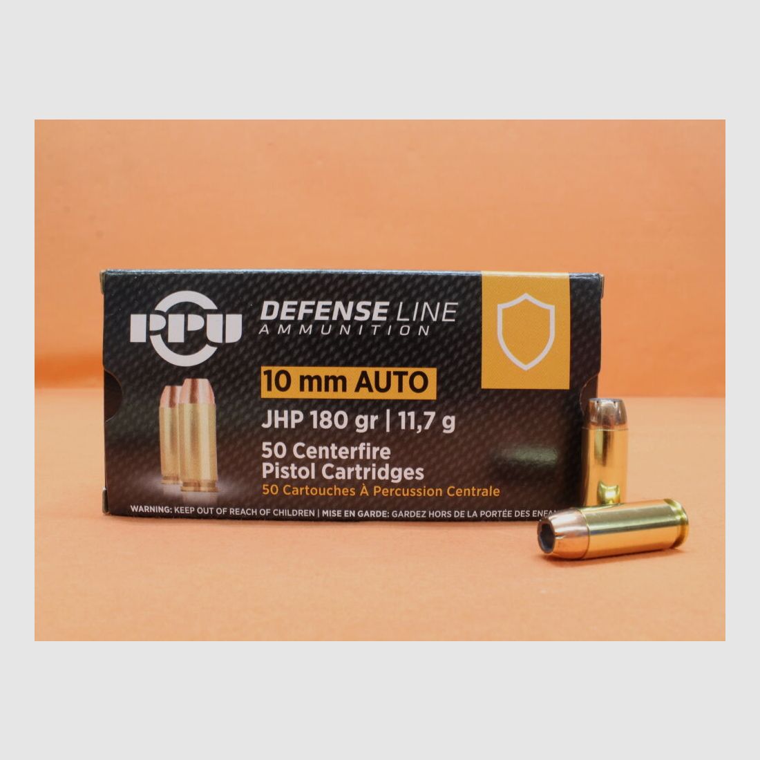 PPU Prvi Partizan Cartouches 10mmAuto Prvi Partizan 180grs JHP (A-194) VE 50 Cartouches/ 11,7g ogive creuse