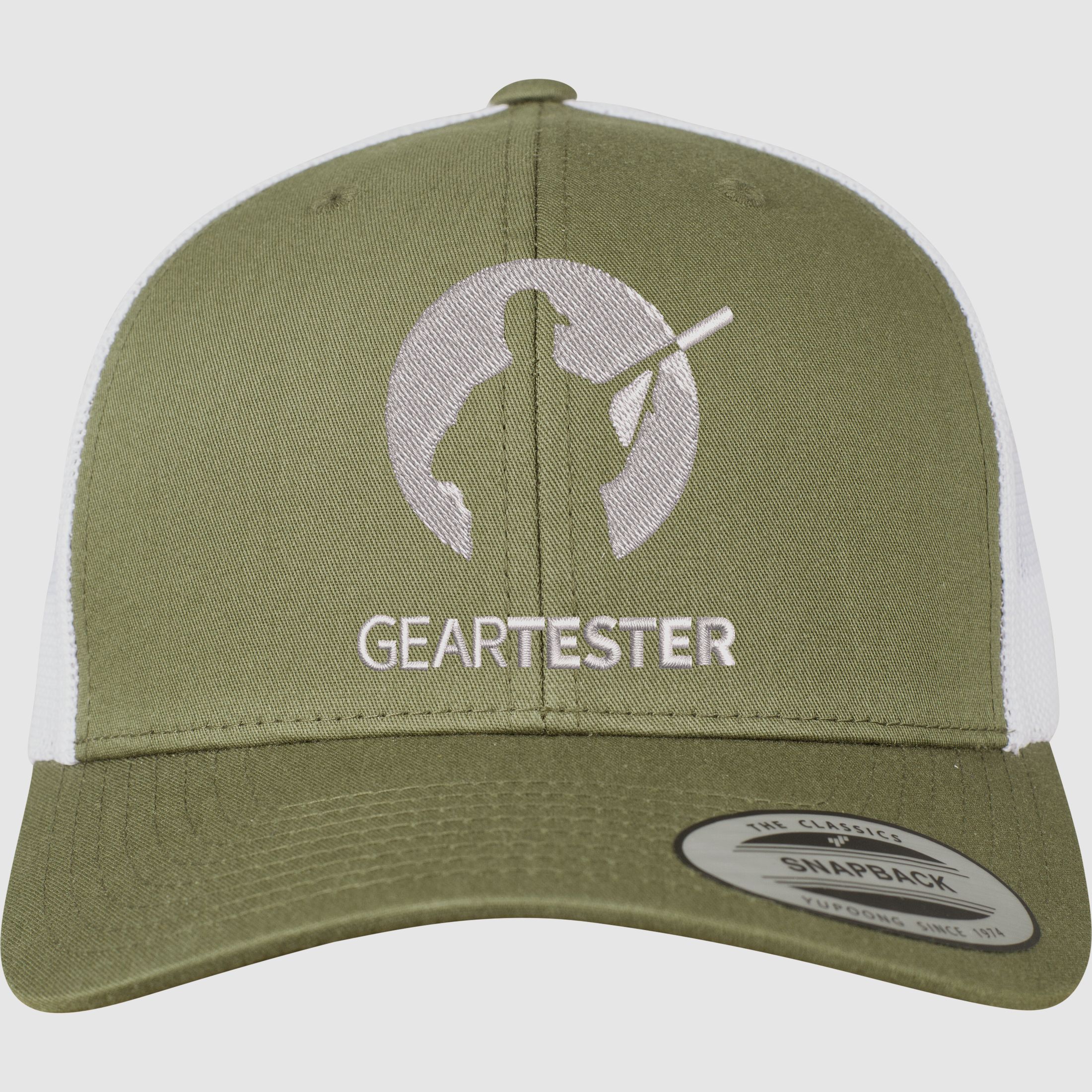 Geartester zweifarbige Retro-Trucker-Kappe