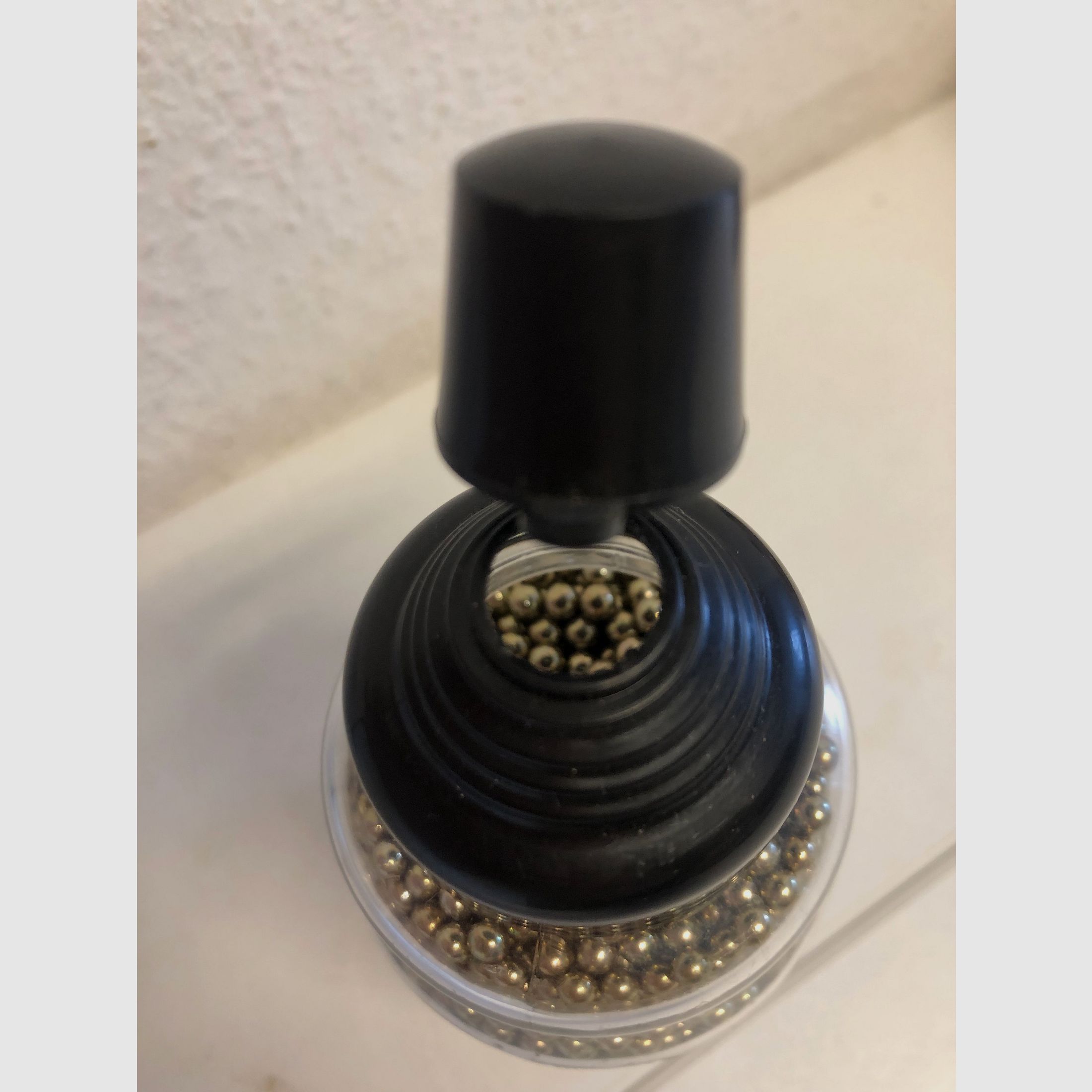 Walther Premium Steel BBs. cal. 4.5 mm, Umarex, air pressure, started bottle, still well filled, gold