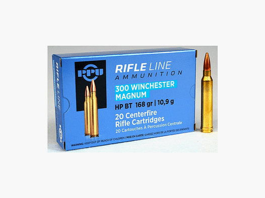 PPU .300 Win. Mag. 10,9g – 168gr – HP BT