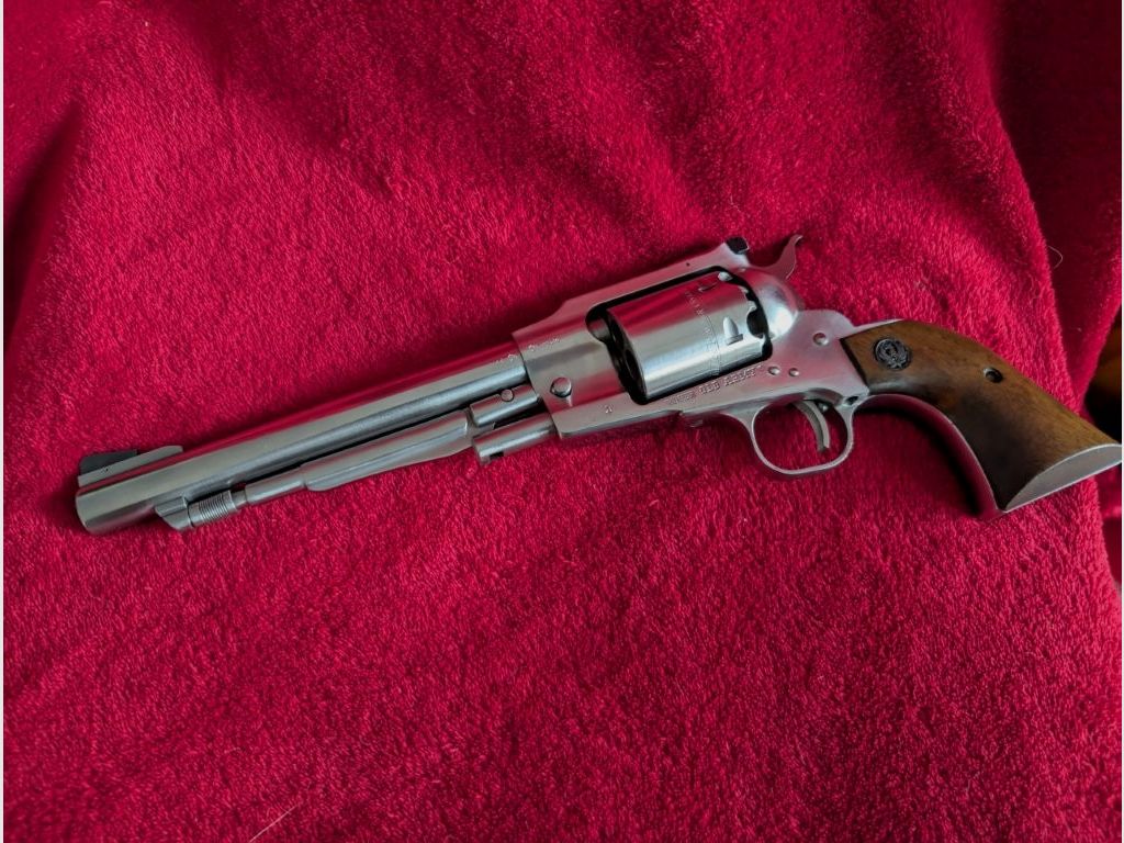 Sturm Ruger Schwarzpulverrevolver Modell Old Army Edelstahl, Kal. .44 BP