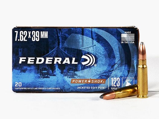 FEDERAL 7,62x39 SOVIET Teilmantel 123 grs 1 Packung (20 Schuss á 2,245 €*)